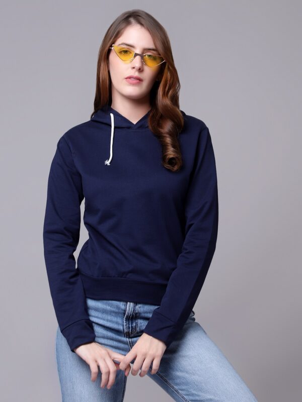 Navy Blue Sweatshirt For Women